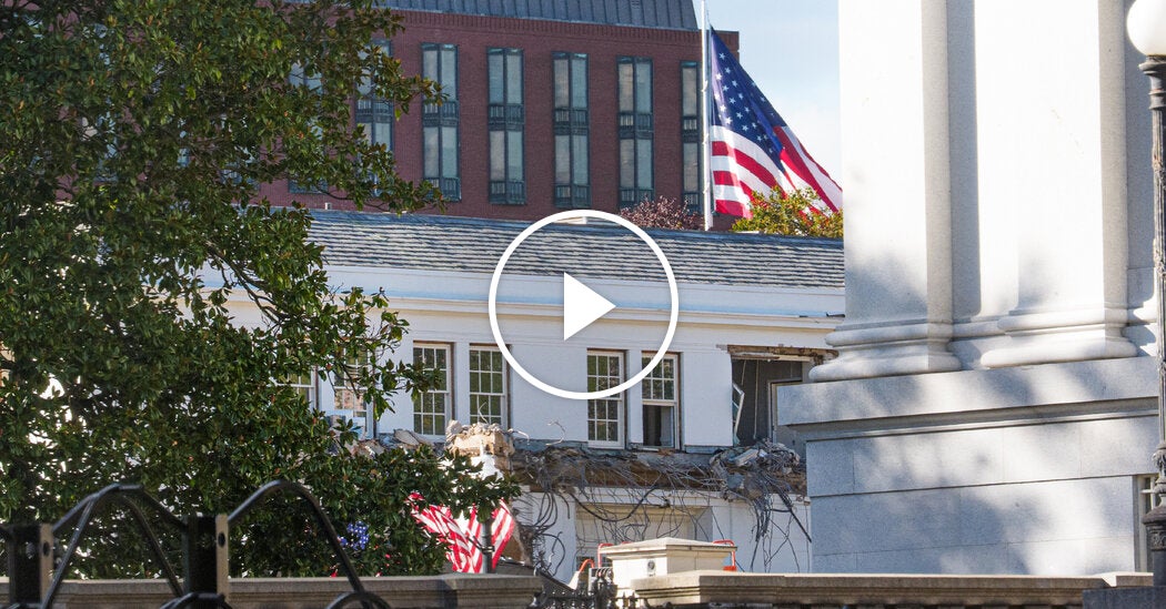 East Wing Facade at the White House Torn Down for Trump’s New Ballroom – Mirror Brief